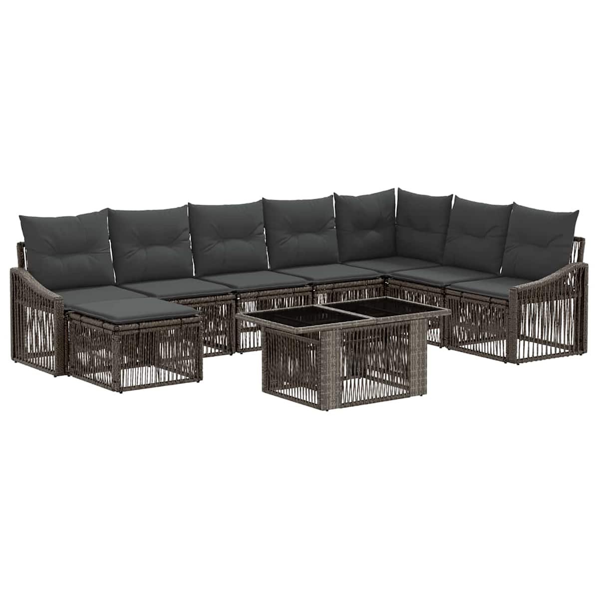 Havesofa Sæt 9 stk. polyrattan - Billede 2