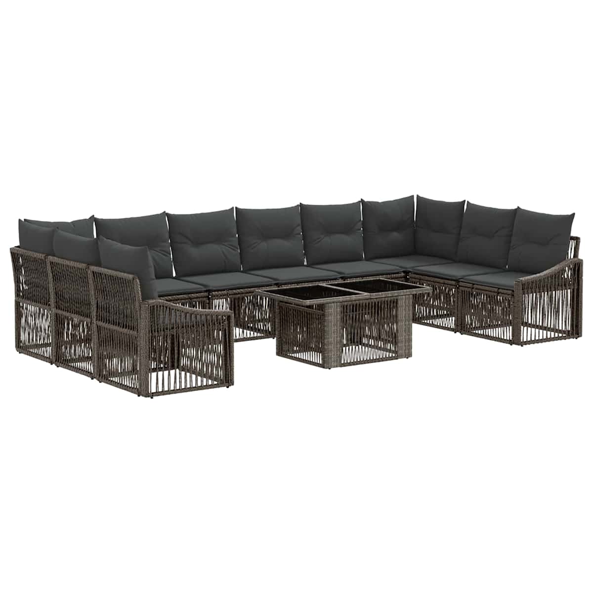 Havesofa Sæt 11 stk. polyrattan - Billede 2