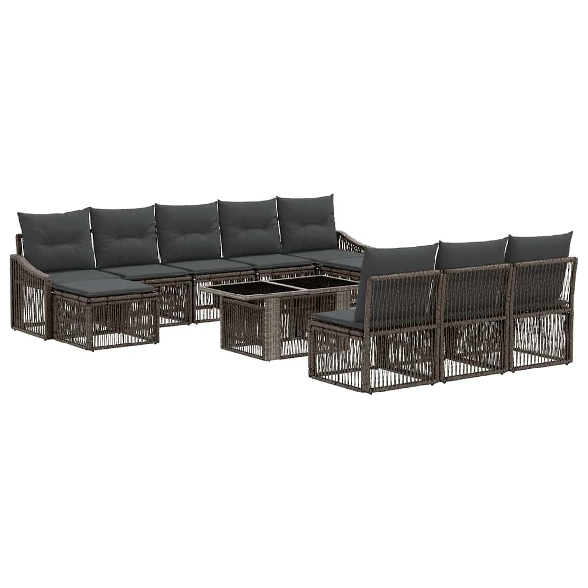 Havesofa Sæt 11 stk. polyrattan - Billede 2