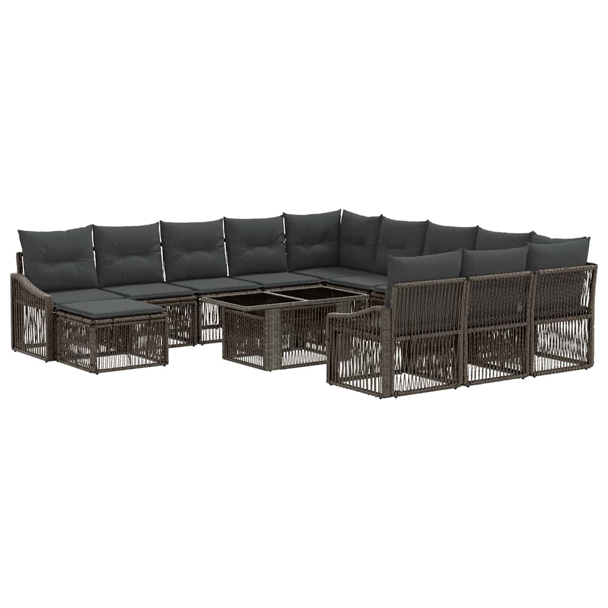 Havesofa Sæt 13 stk. polyrattan - Billede 2