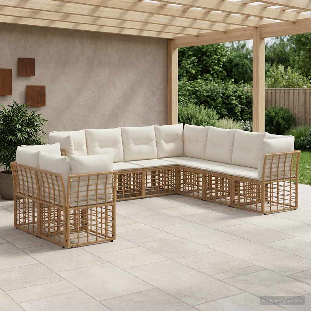 Buiten bankenset Naturel Polyester