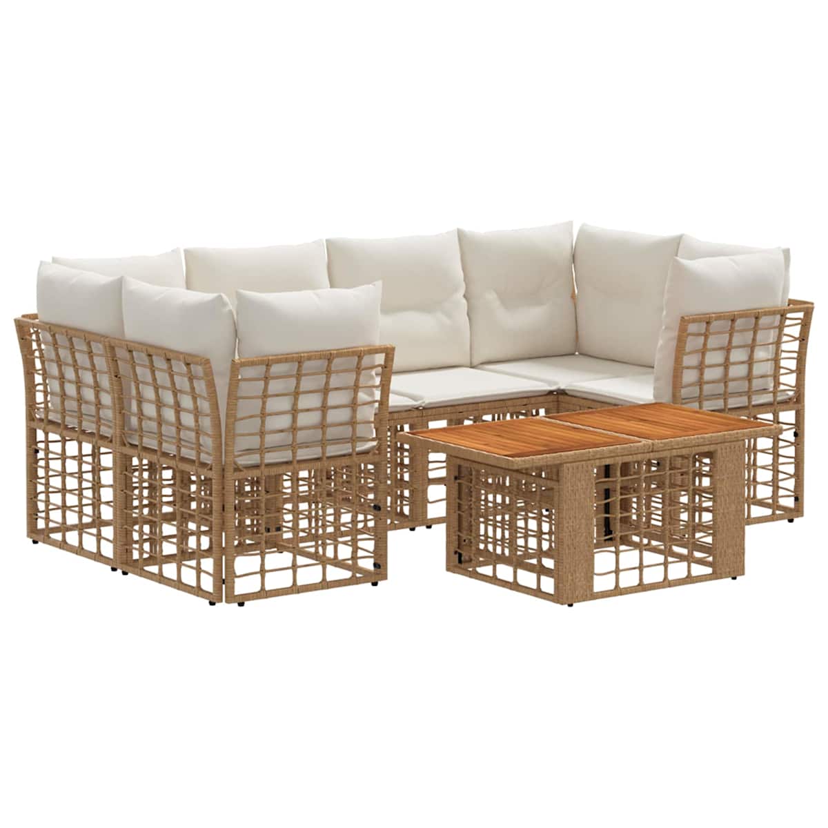 Havesofa Sæt 7 stk. polyrattan - Billede 2