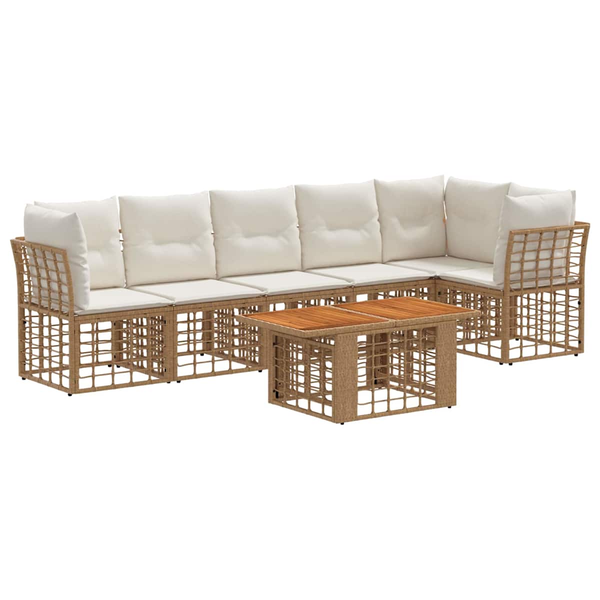 Havesofa Sæt 7 stk. polyrattan - Billede 2