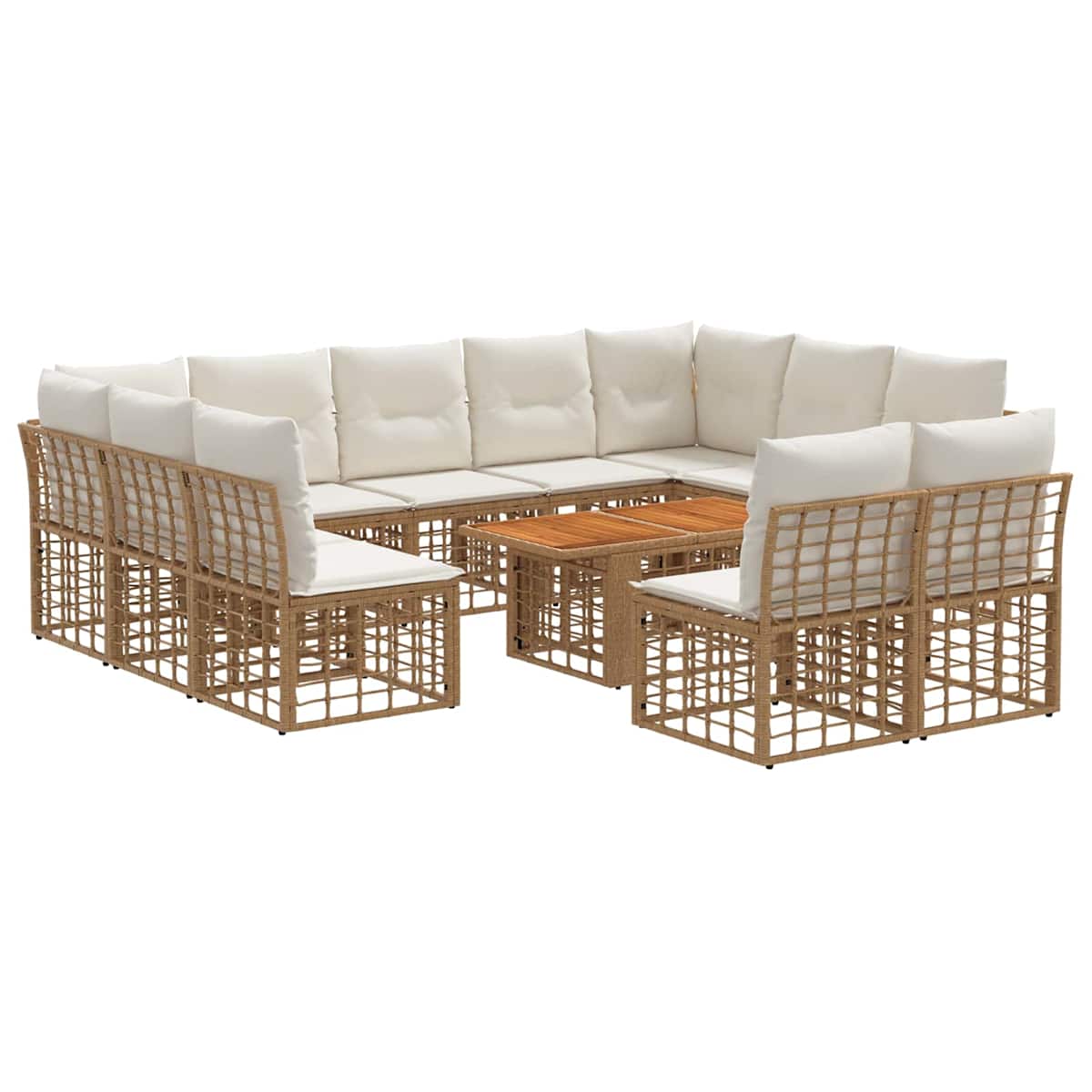 Havesofa Sæt 12 stk. polyrattan - Billede 2