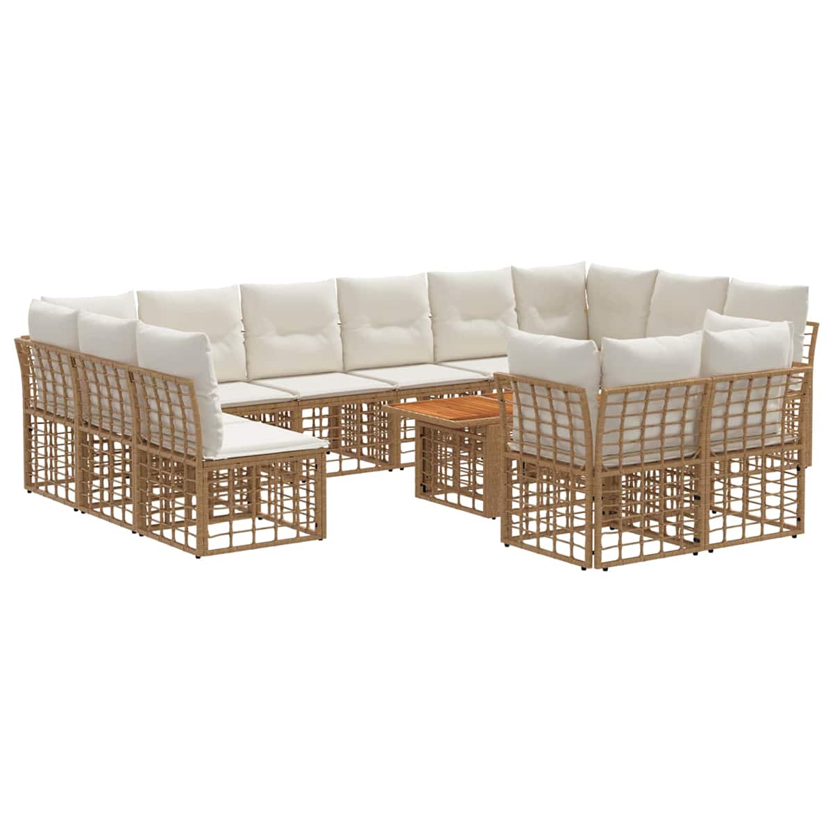 Havesofa Sæt 13 stk. polyrattan - Billede 2
