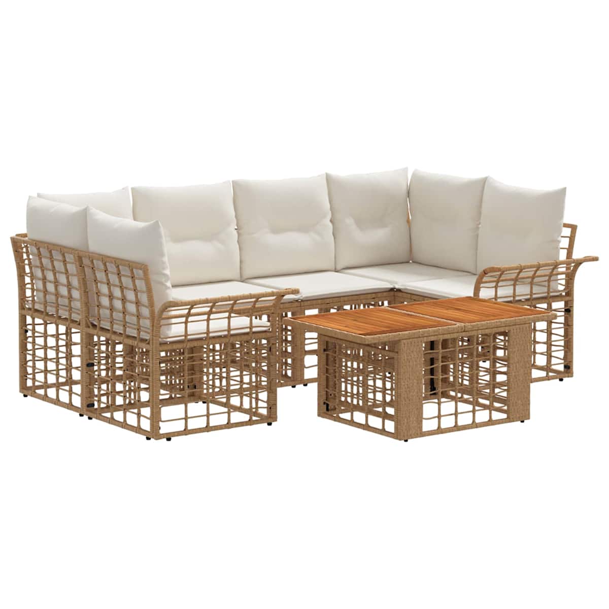 Havesofa Sæt 7 stk. polyrattan - Billede 2