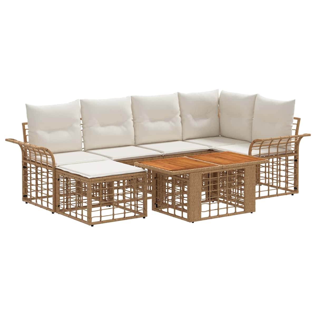 Havesofa Sæt 7 stk. polyrattan - Billede 2
