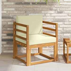 Zunanji kavč Masivno akacijevo les in poliester Naravna