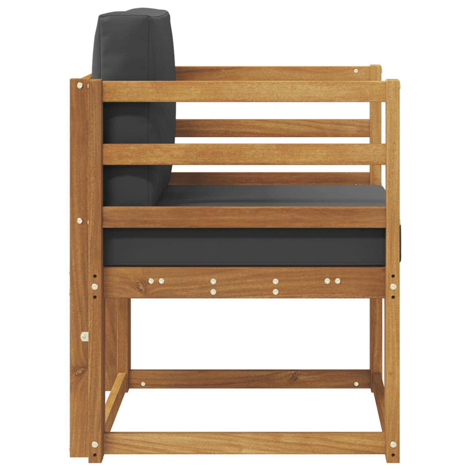 Tuinbank Massief Acaciahout en Polyester Naturel image 4