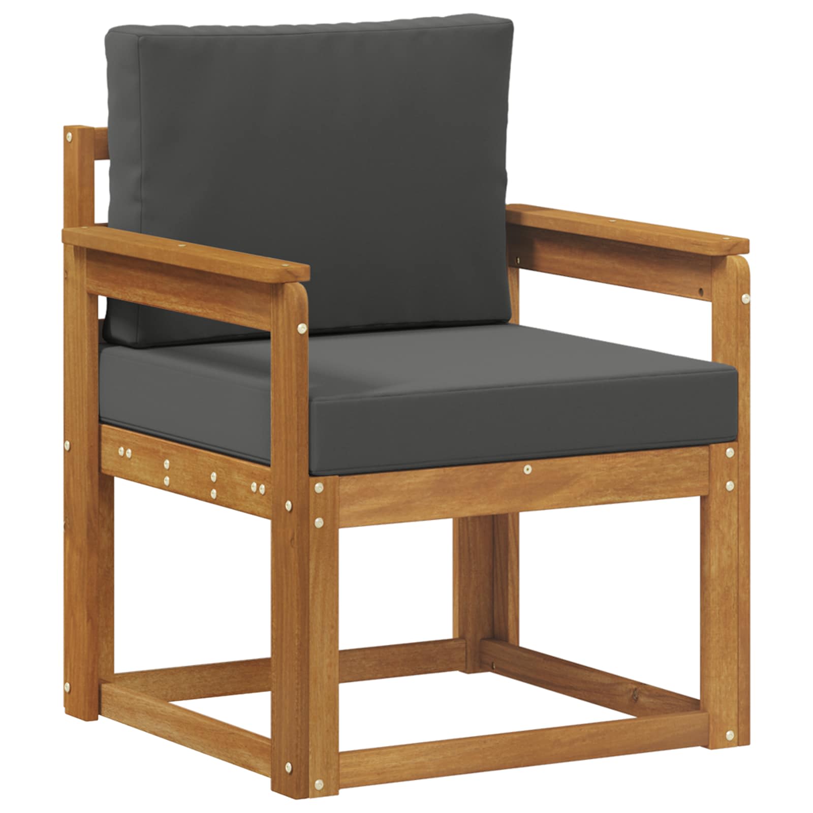 Tuinbank Massief Acaciahout en Polyester Naturel image 2