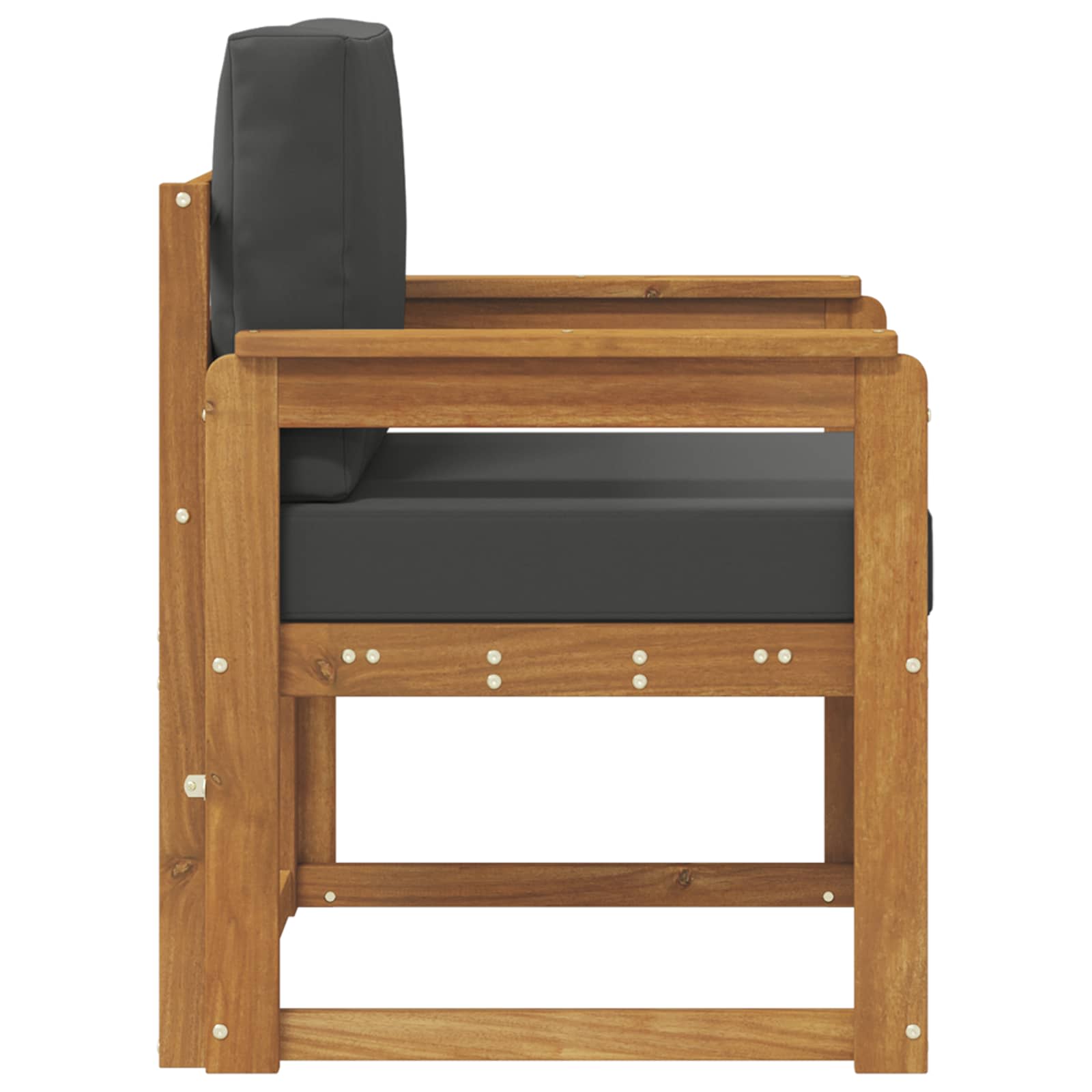 Tuinbank Massief Acaciahout en Polyester Naturel image 4