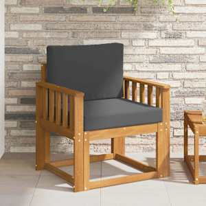 Zunanji kavč Masivno akacijevo les in poliester Naravna