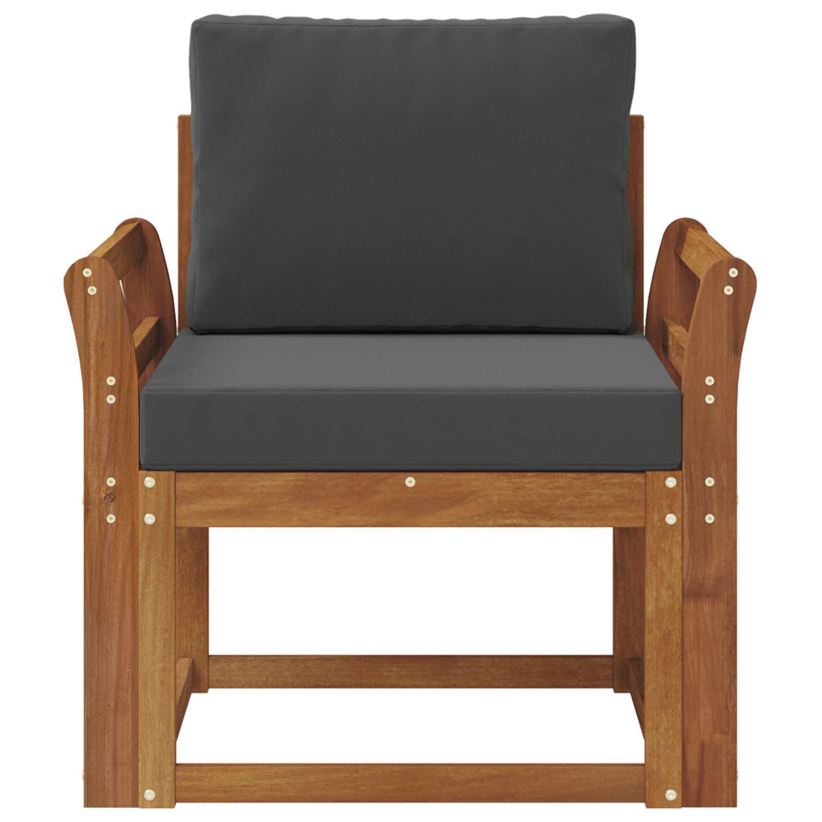 Tuinbank Massief Acaciahout en Polyester Naturel image 3