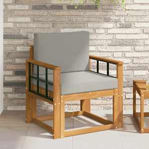 Zunanji kavč Masivno akacijevo les in poliester