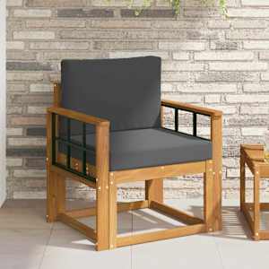 Zunanji kavč Masivno akacijevo les in poliester Naravna