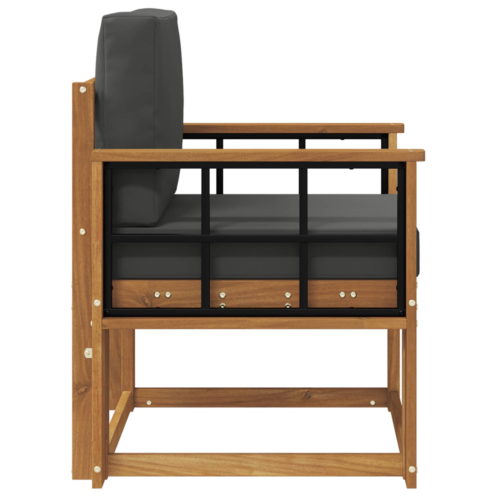 Tuinbank Massief Acaciahout en Polyester Naturel image 4