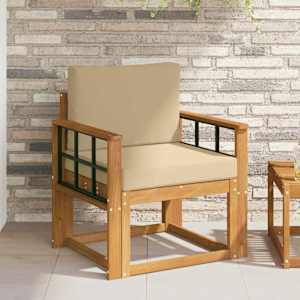 Zunanji kavč Masivno akacijevo les in poliester Naravna