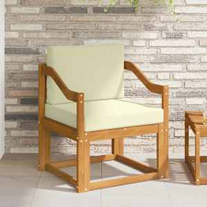 Zunanji kavč Masivno akacijevo les in poliester Naravna