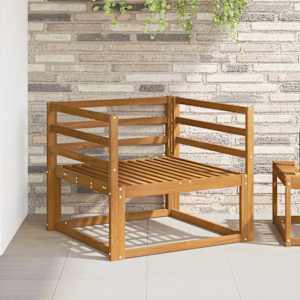 Srednji zunanji kavč Masiven les akacije Naravna