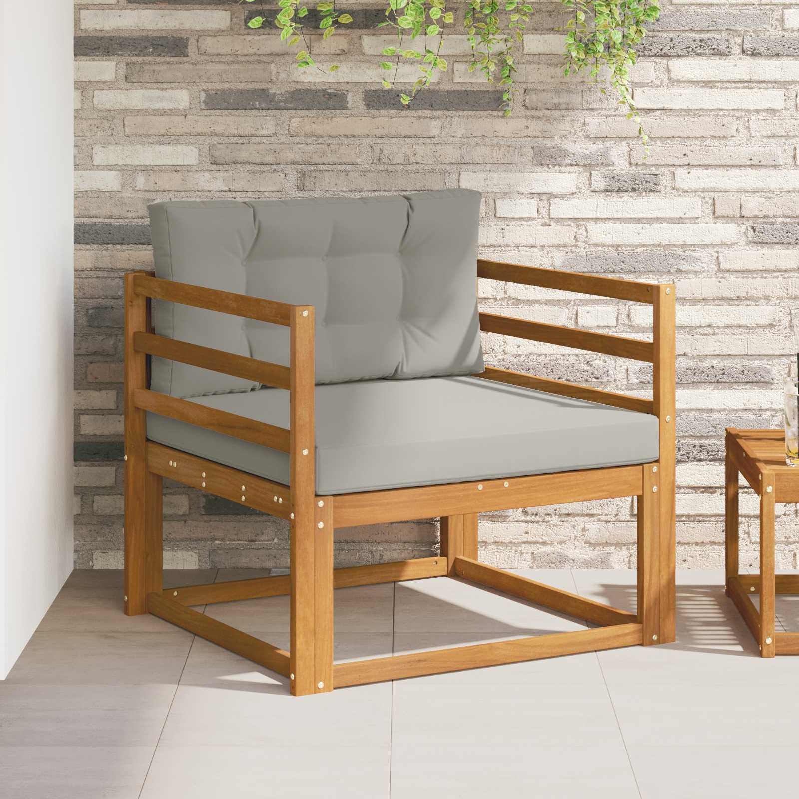 Buiten Midden Sofa Massief Acaciahout Naturel image 1