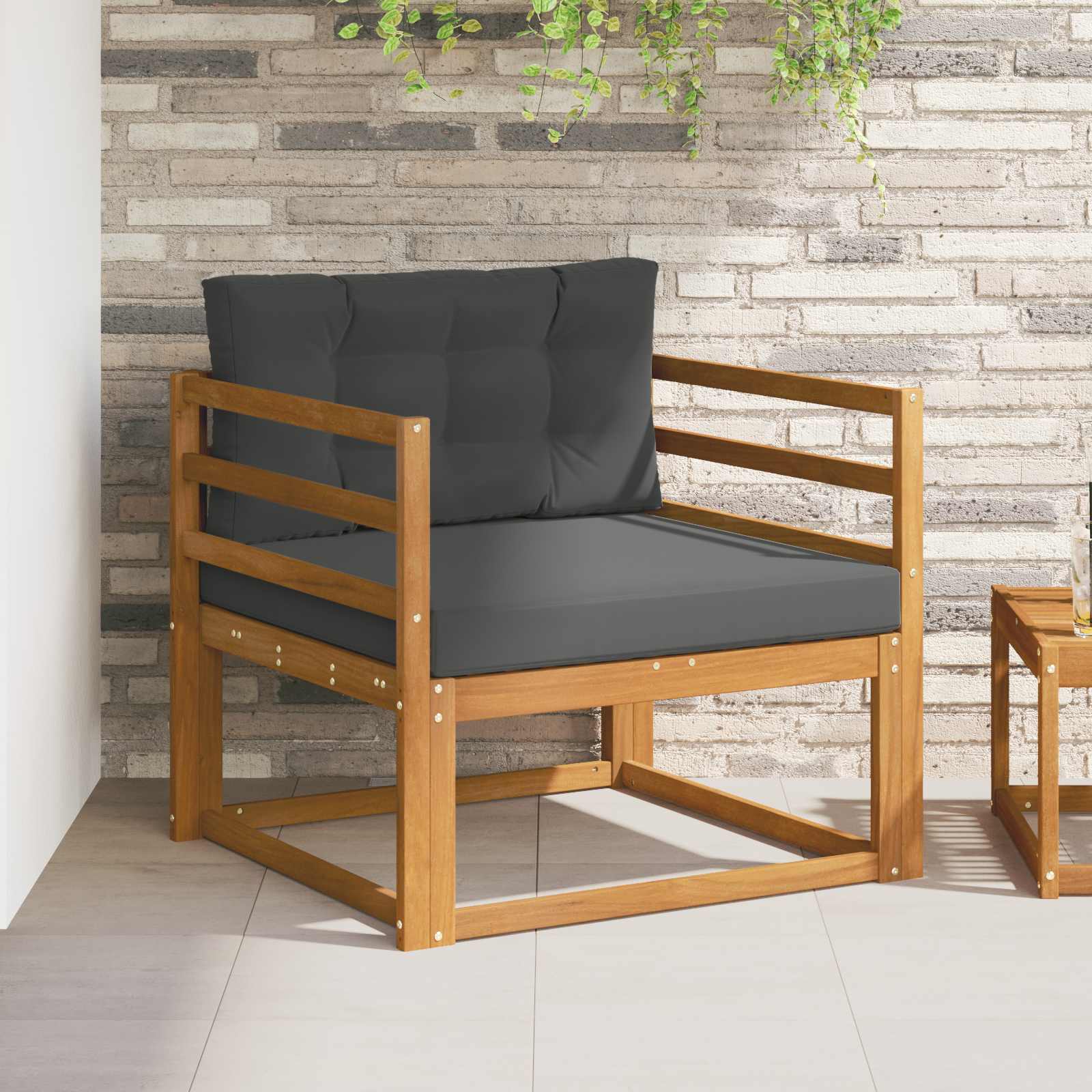 Buiten Midden Sofa Massief Acaciahout Naturel image 1