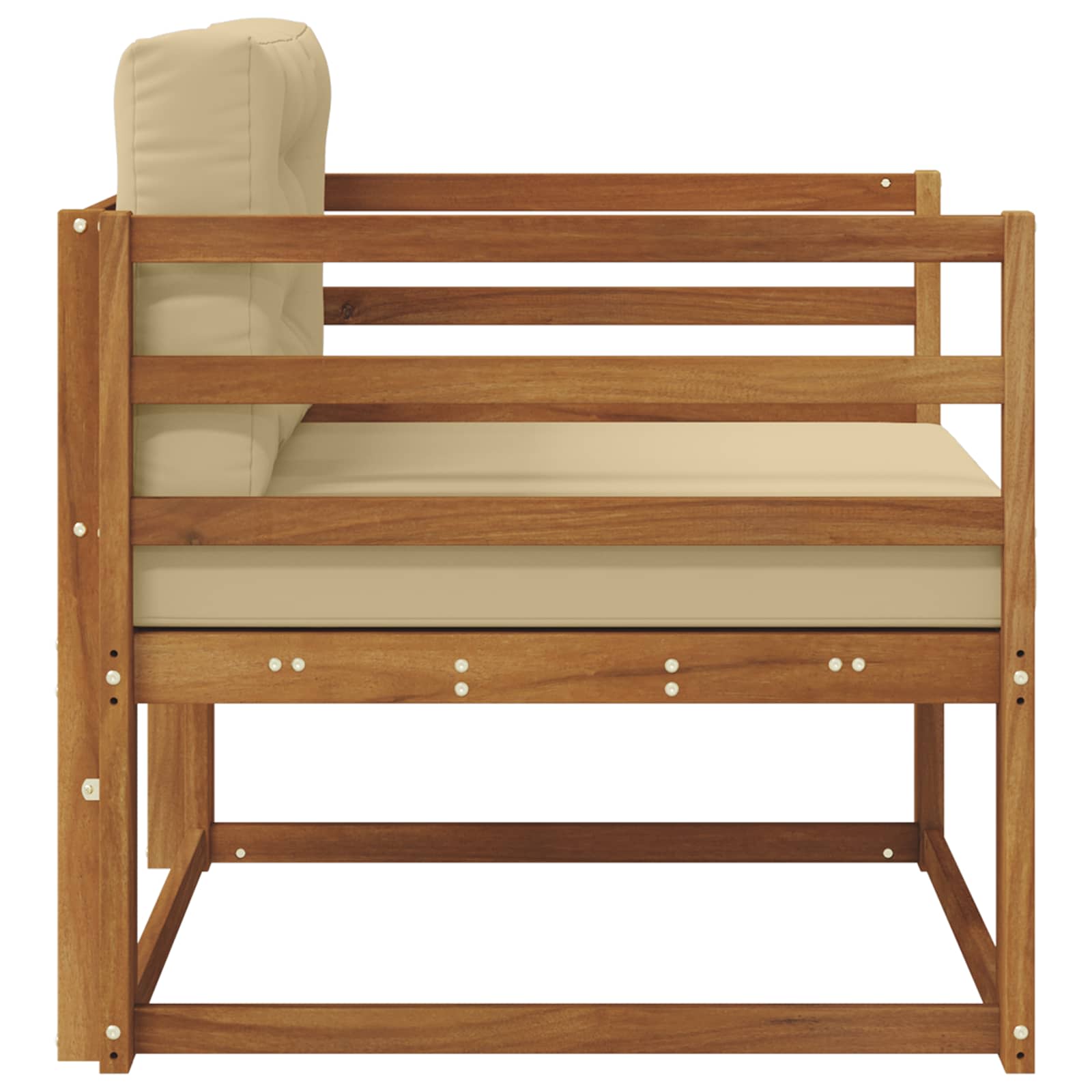 Buiten Midden Sofa Massief Acaciahout Naturel image 4