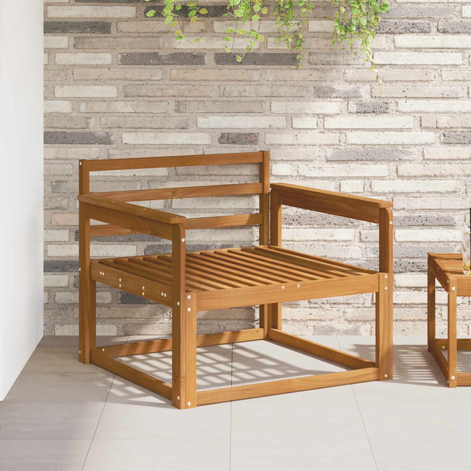 Buiten Midden Sofa Massief Acaciahout Naturel image 1