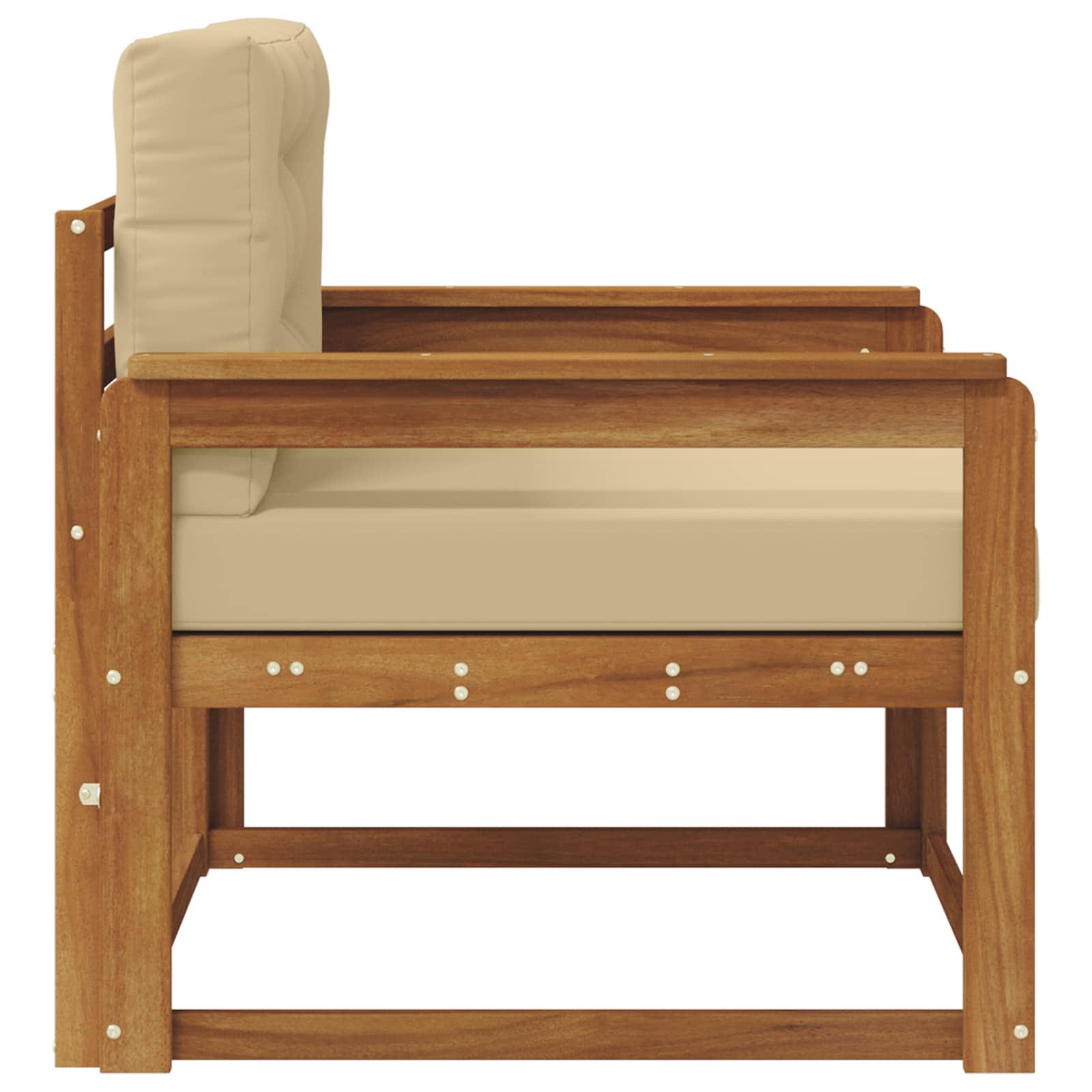 Buiten Midden Sofa Massief Acaciahout Naturel image 4