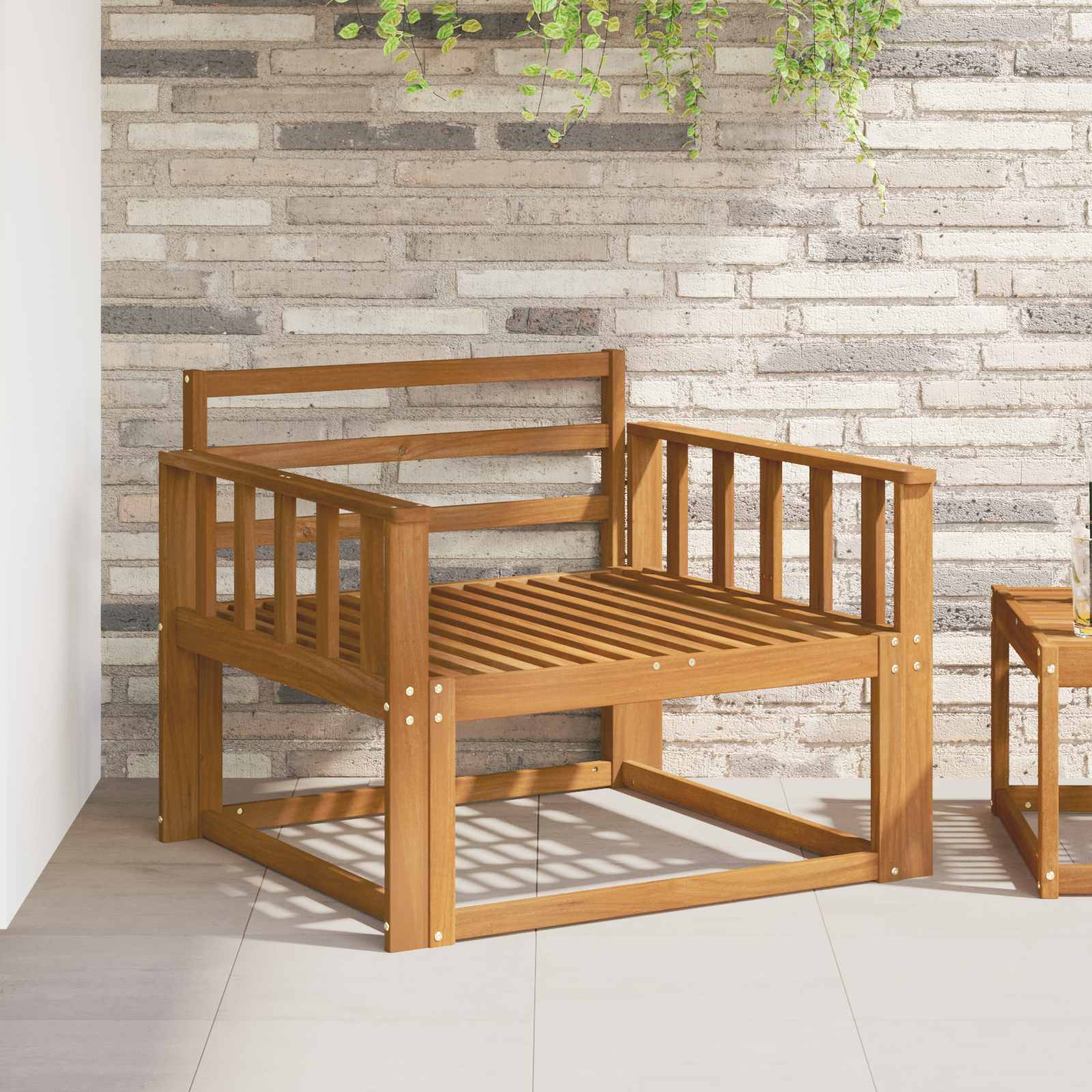 Buiten Midden Sofa Massief Acaciahout Naturel image 1