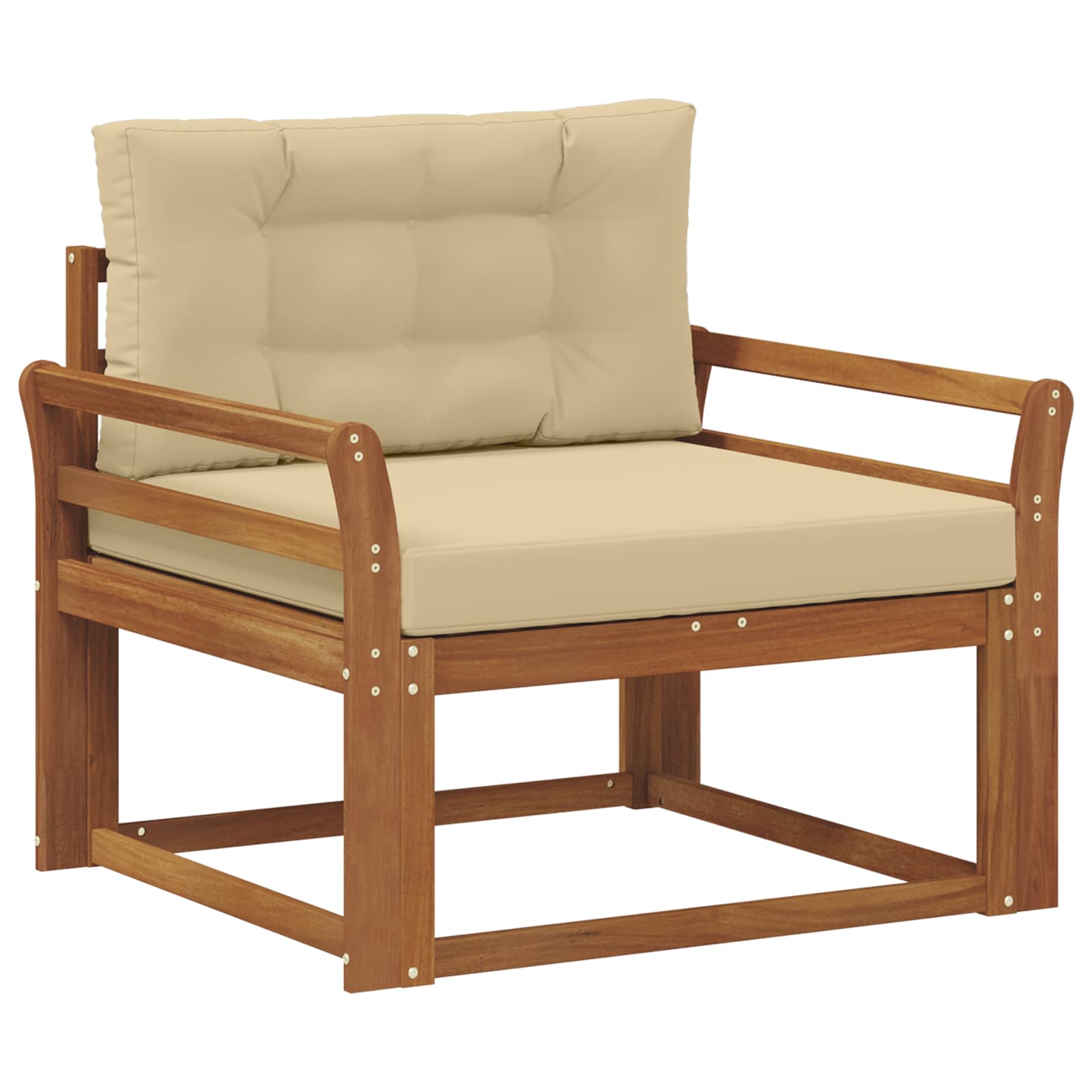 Buiten Midden Sofa Massief Acaciahout Naturel image 2