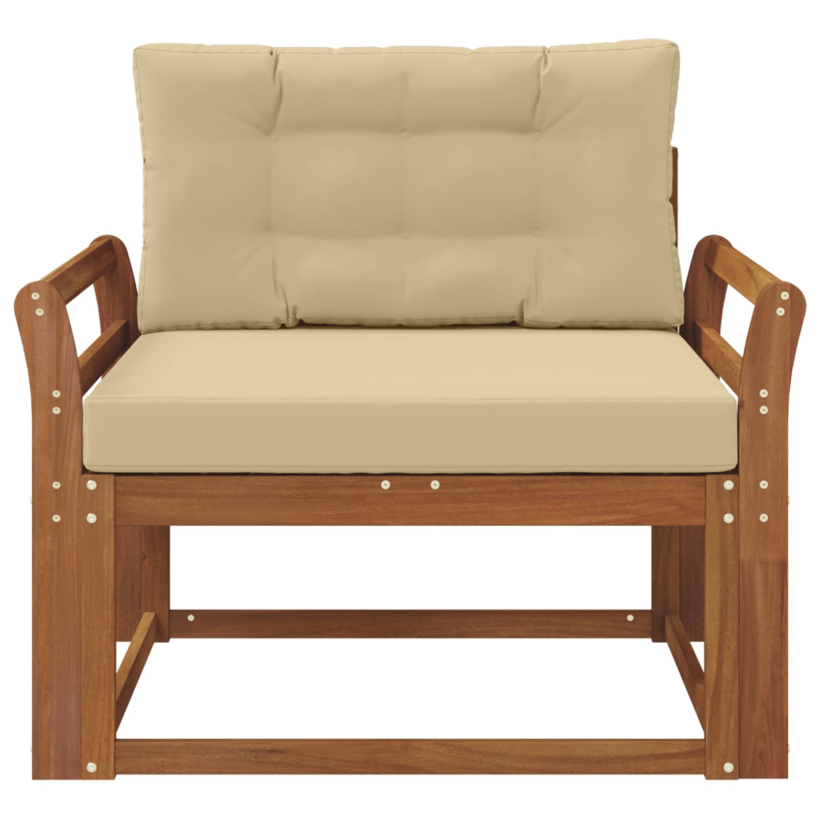 Buiten Midden Sofa Massief Acaciahout Naturel image 3