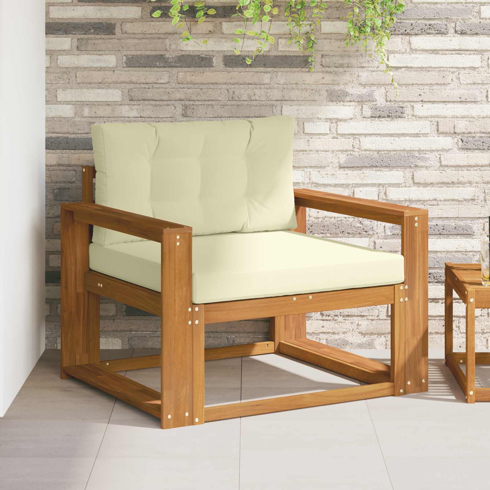 Buiten Midden Sofa Massief Acaciahout Naturel image 1