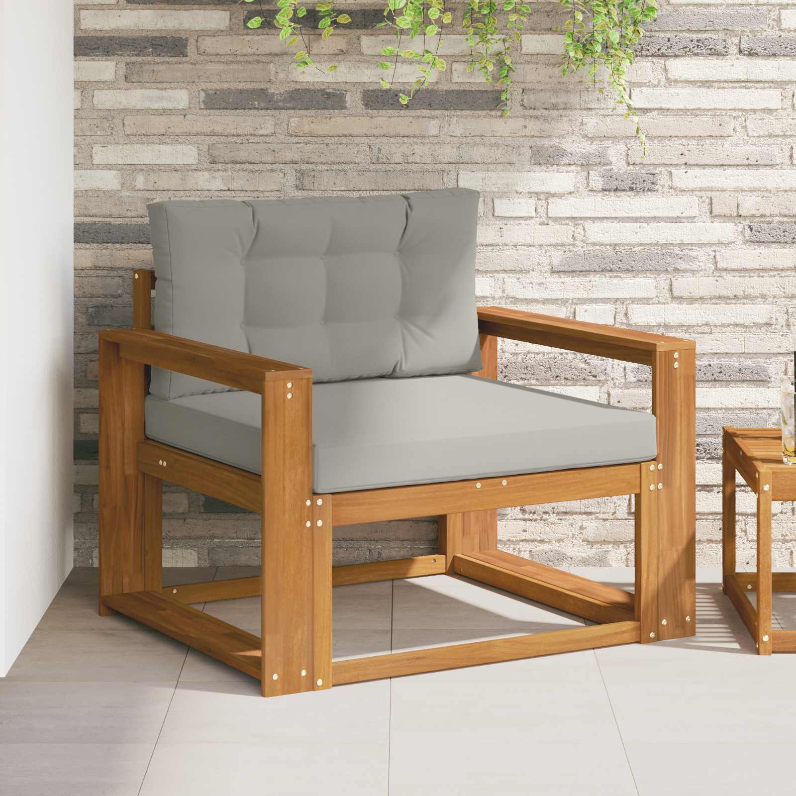 Buiten Midden Sofa Massief Acaciahout Naturel image 1