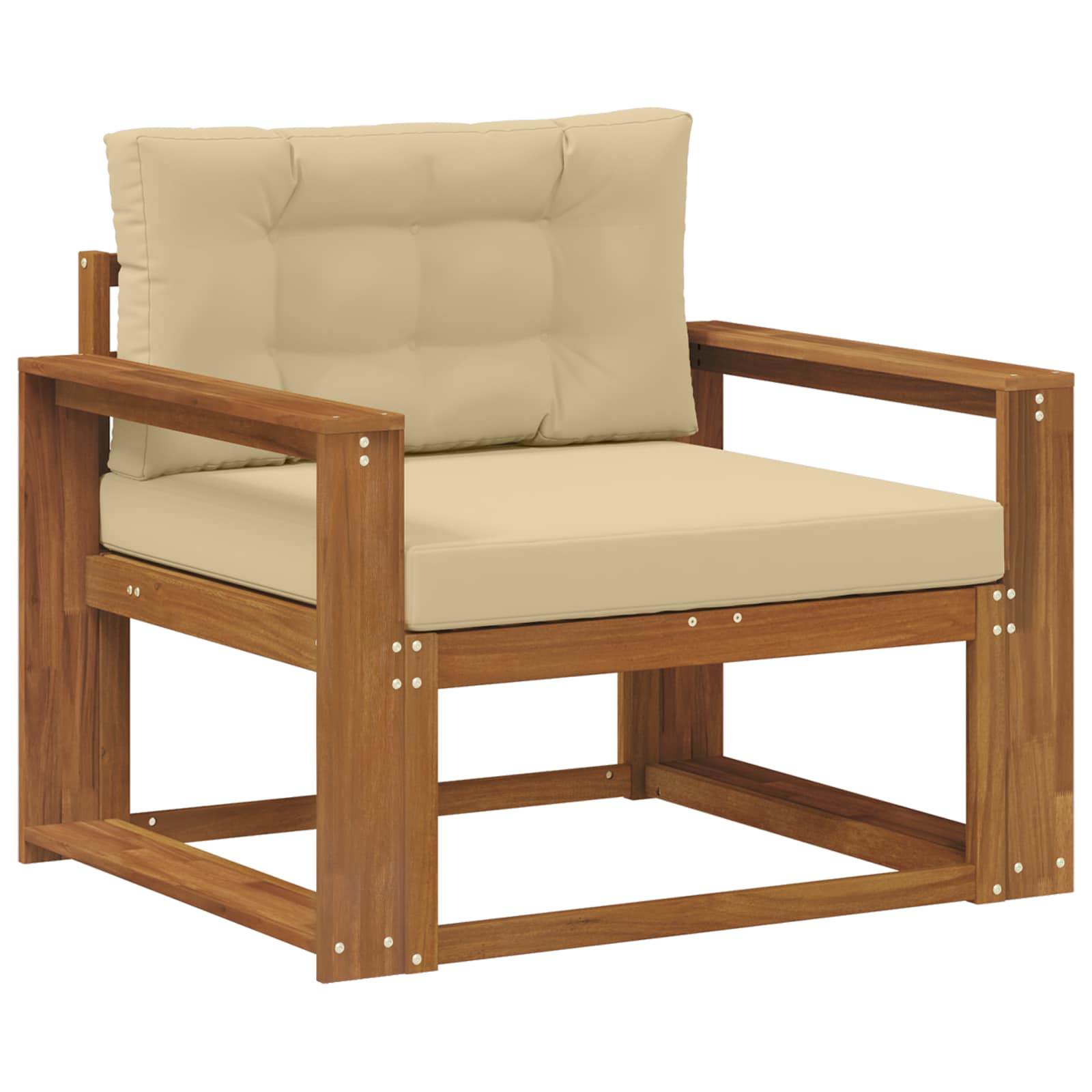 Buiten Midden Sofa Massief Acaciahout Naturel image 2