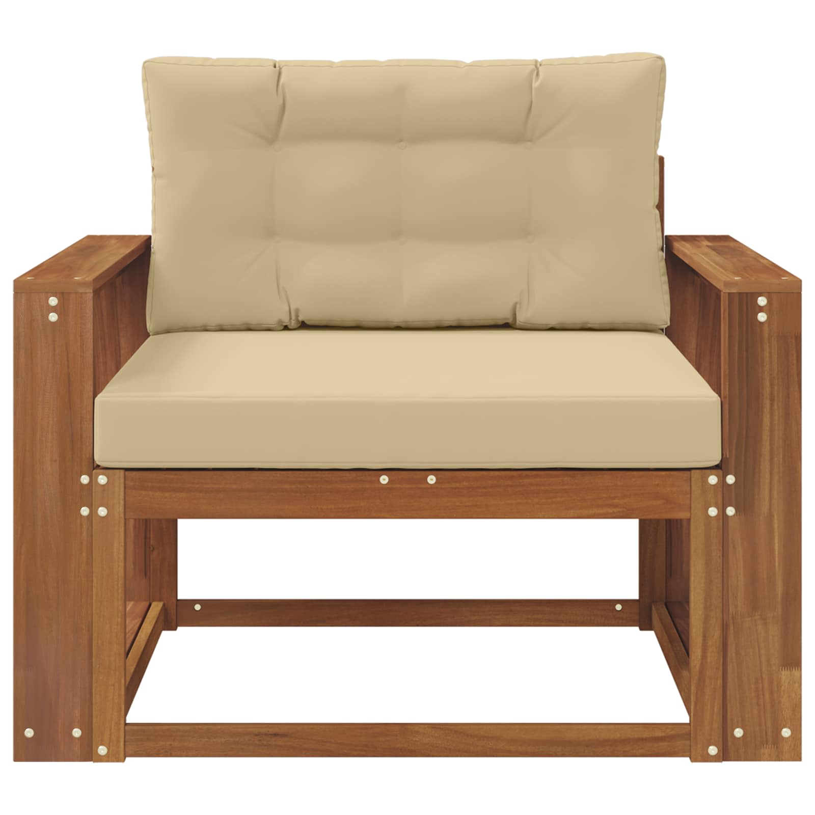 Buiten Midden Sofa Massief Acaciahout Naturel image 3