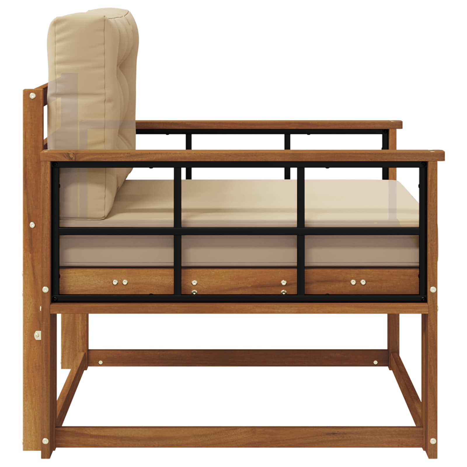 Buiten Midden Sofa Massief Acaciahout Naturel image 4