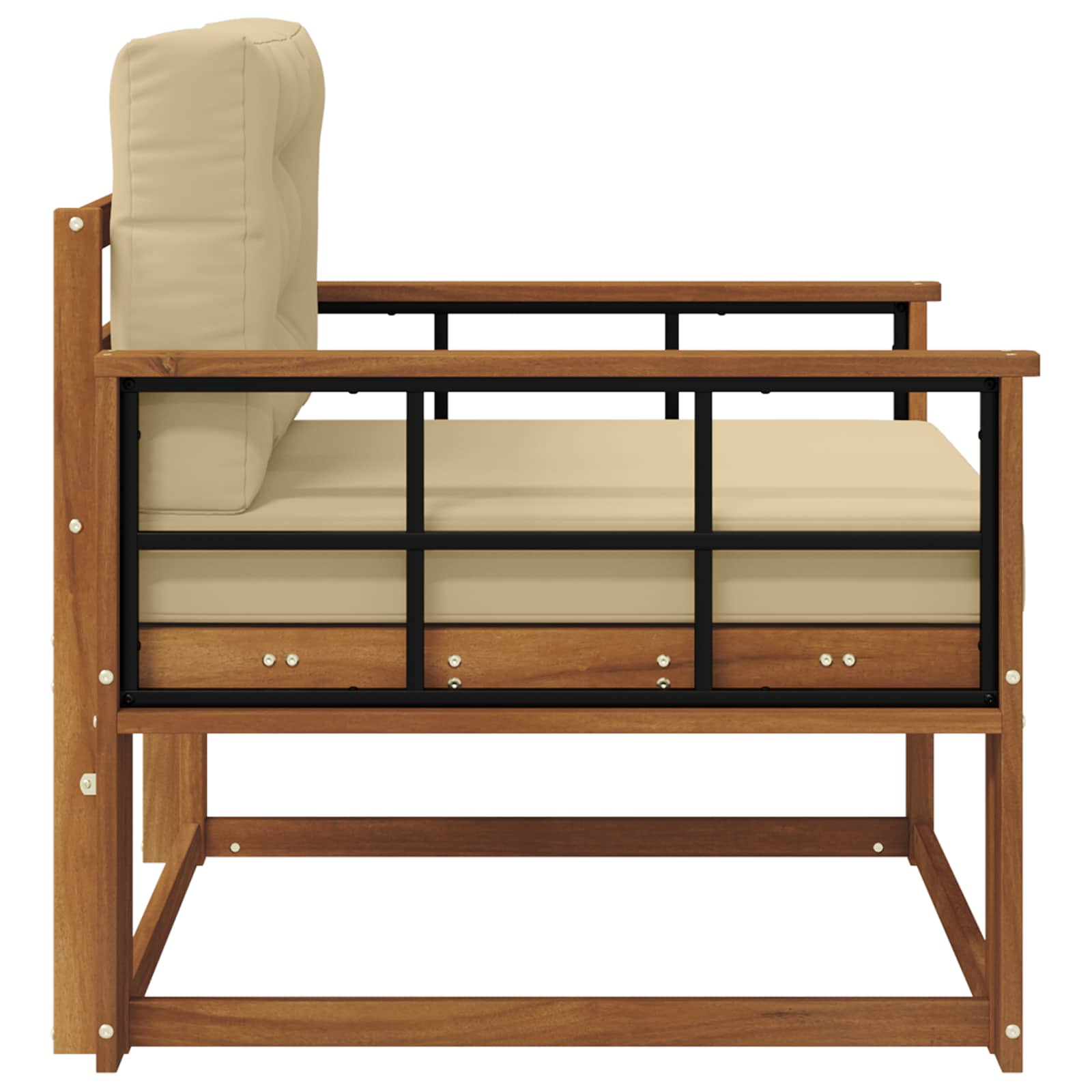 Buiten Midden Sofa Massief Acaciahout Naturel image 4