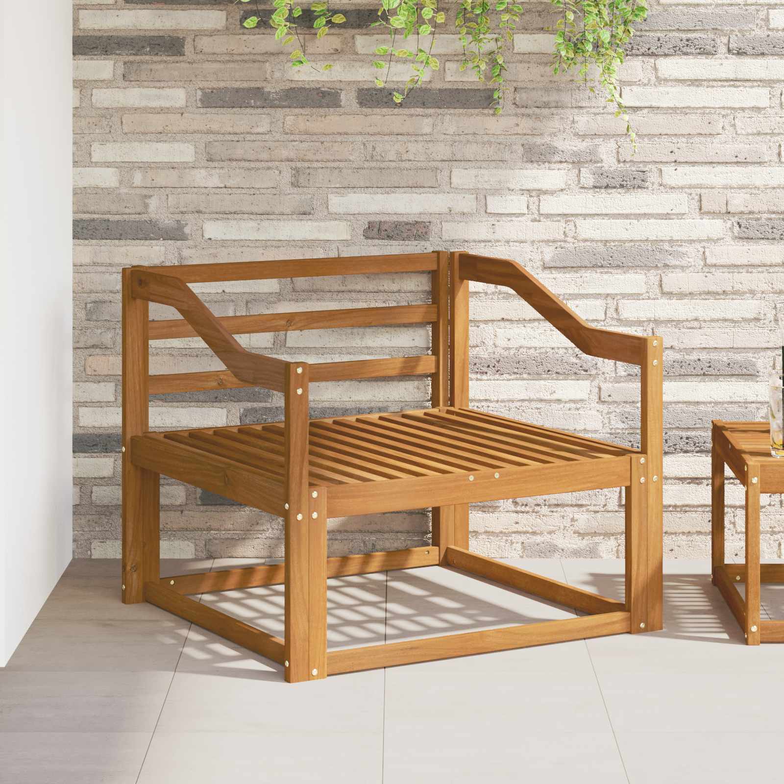 Buiten Midden Sofa Massief Acaciahout Naturel image 1