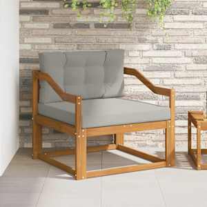 Srednji zunanji kavč Masiven les akacije Naravna