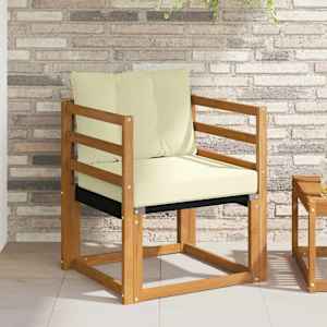 Zunanja garnitura za sedenje Masivno akacijevo les in Textilene