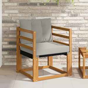 Zunanja garnitura za sedenje Masivno akacijevo les in Textilene