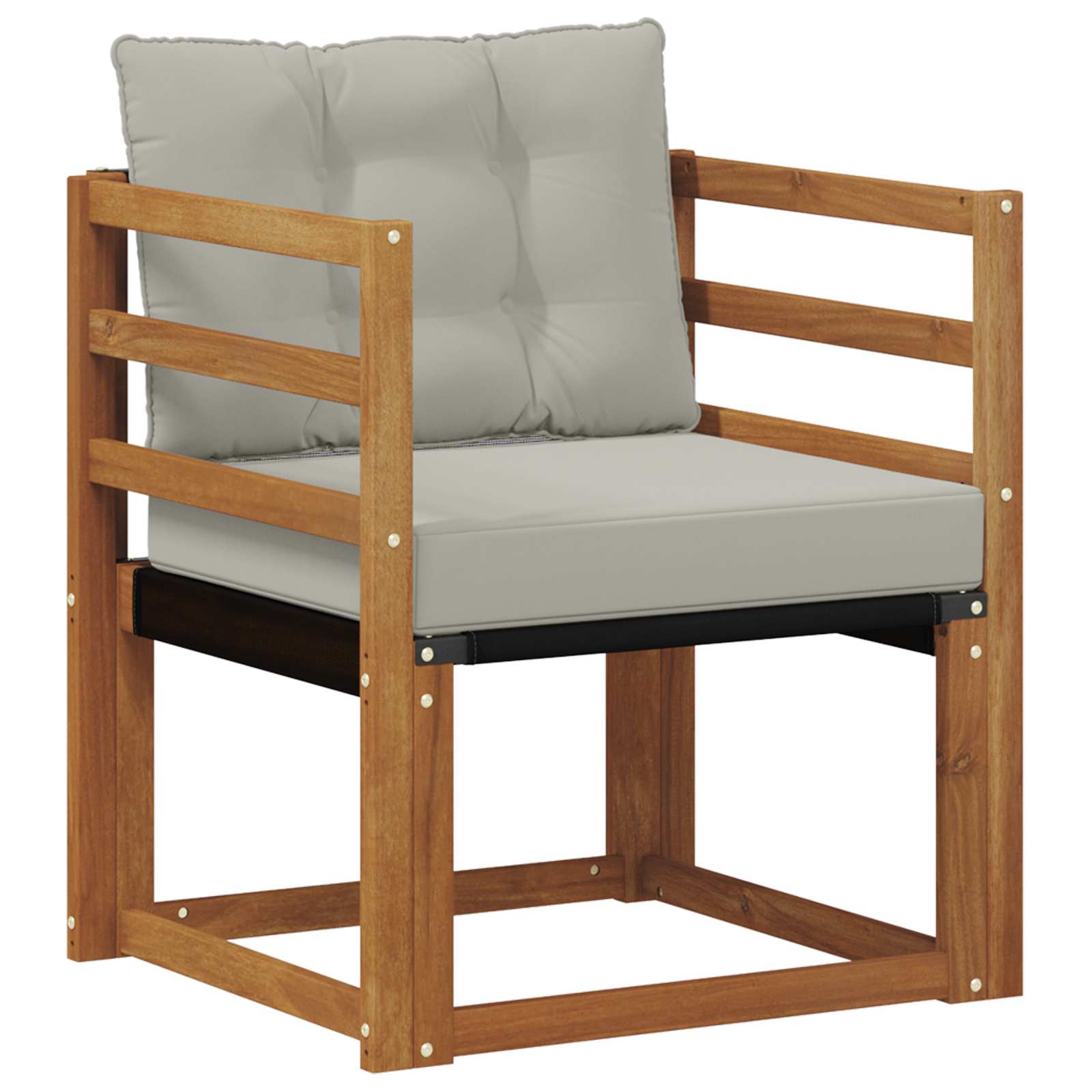 Buiten bankenset Massief Acaciahout en Textilene image 2