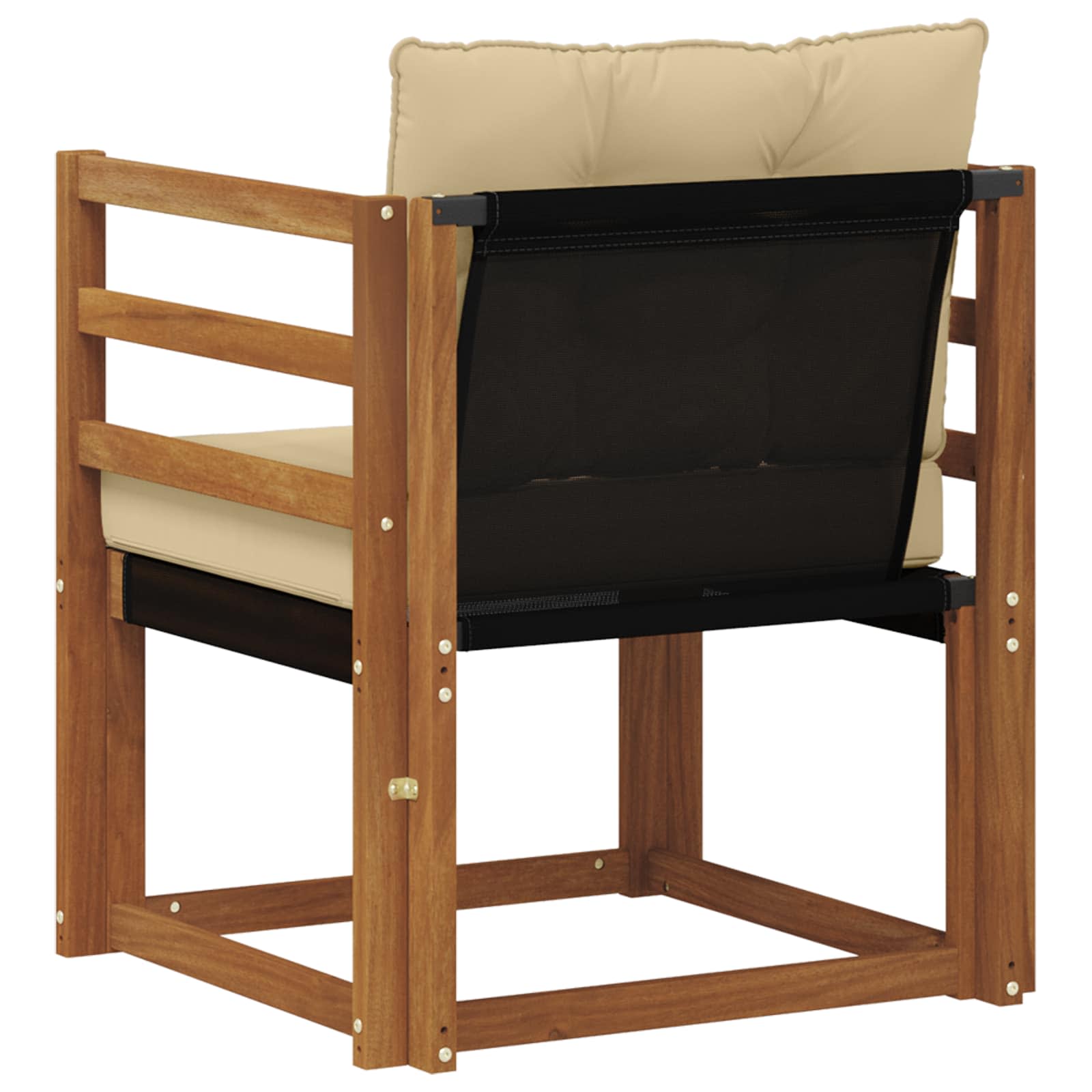 Tuinbank Massief Acaciahout en Textilene Naturel image 7