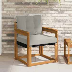 Zunanja garnitura za sedenje Masivno akacijevo les in Textilene