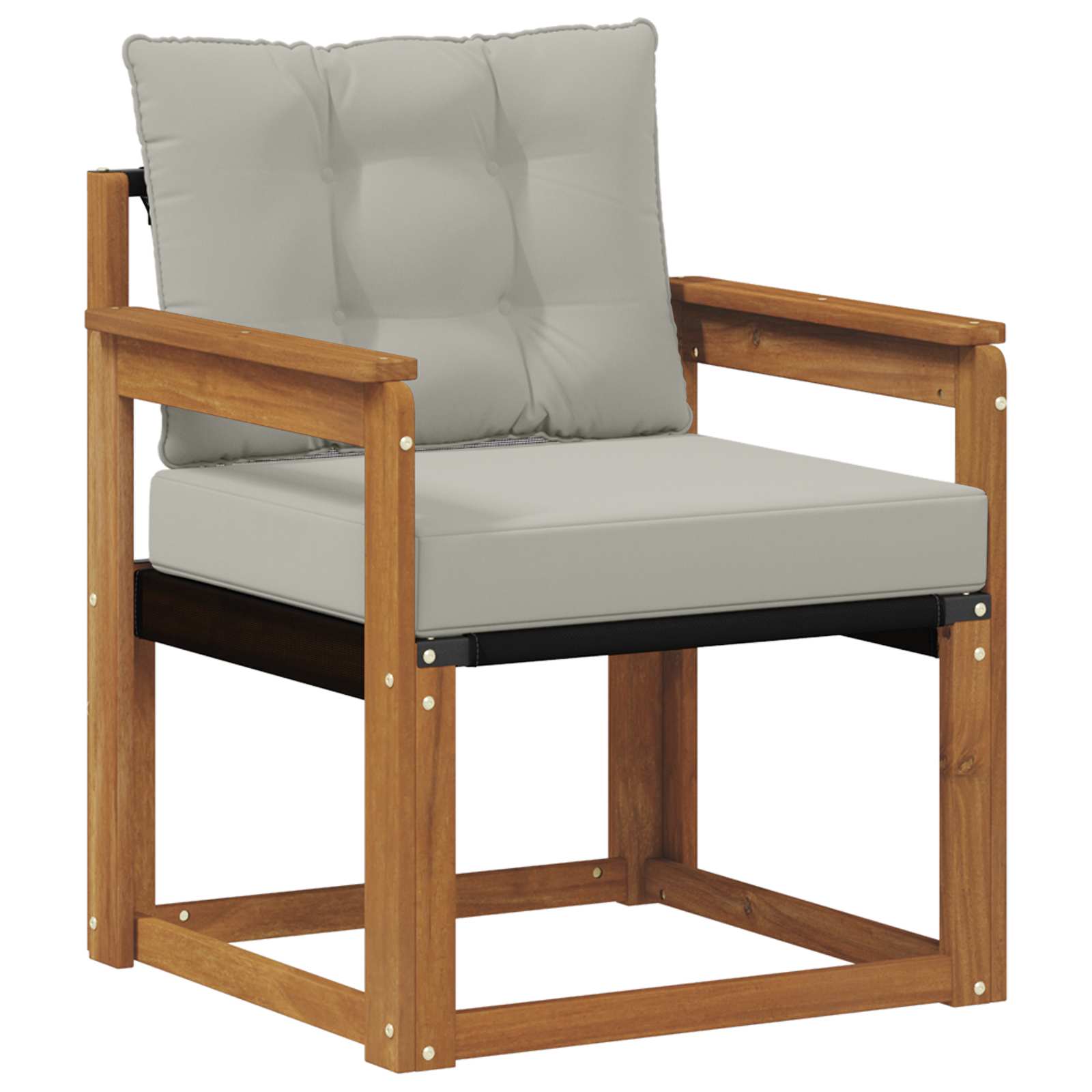 Buiten bankenset Massief Acaciahout en Textilene image 2