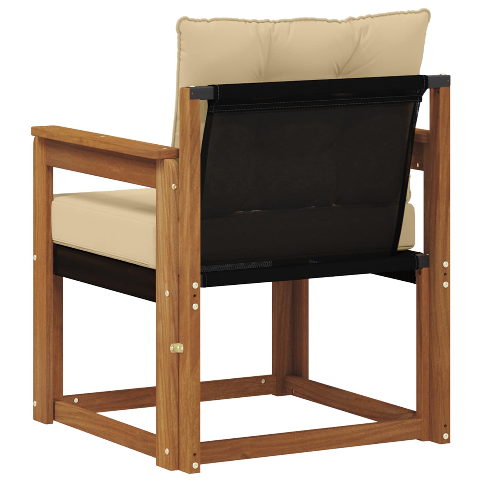 Tuinbank Massief Acaciahout en Textilene Naturel image 7