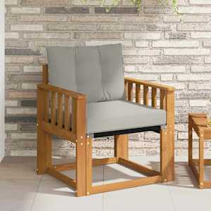 Zunanja garnitura za sedenje Masivno akacijevo les in Textilene