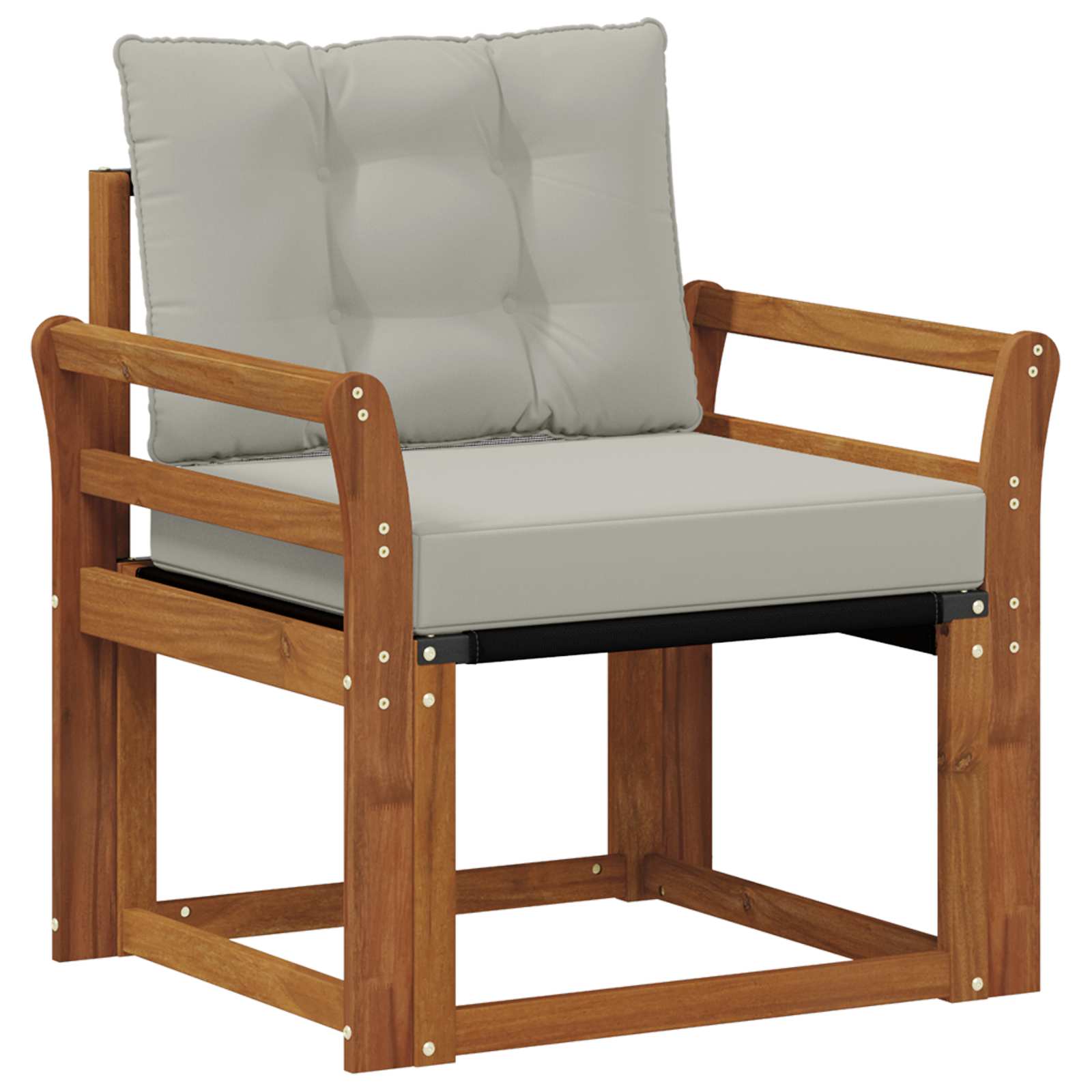 Buiten bankenset Massief Acaciahout en Textilene image 2