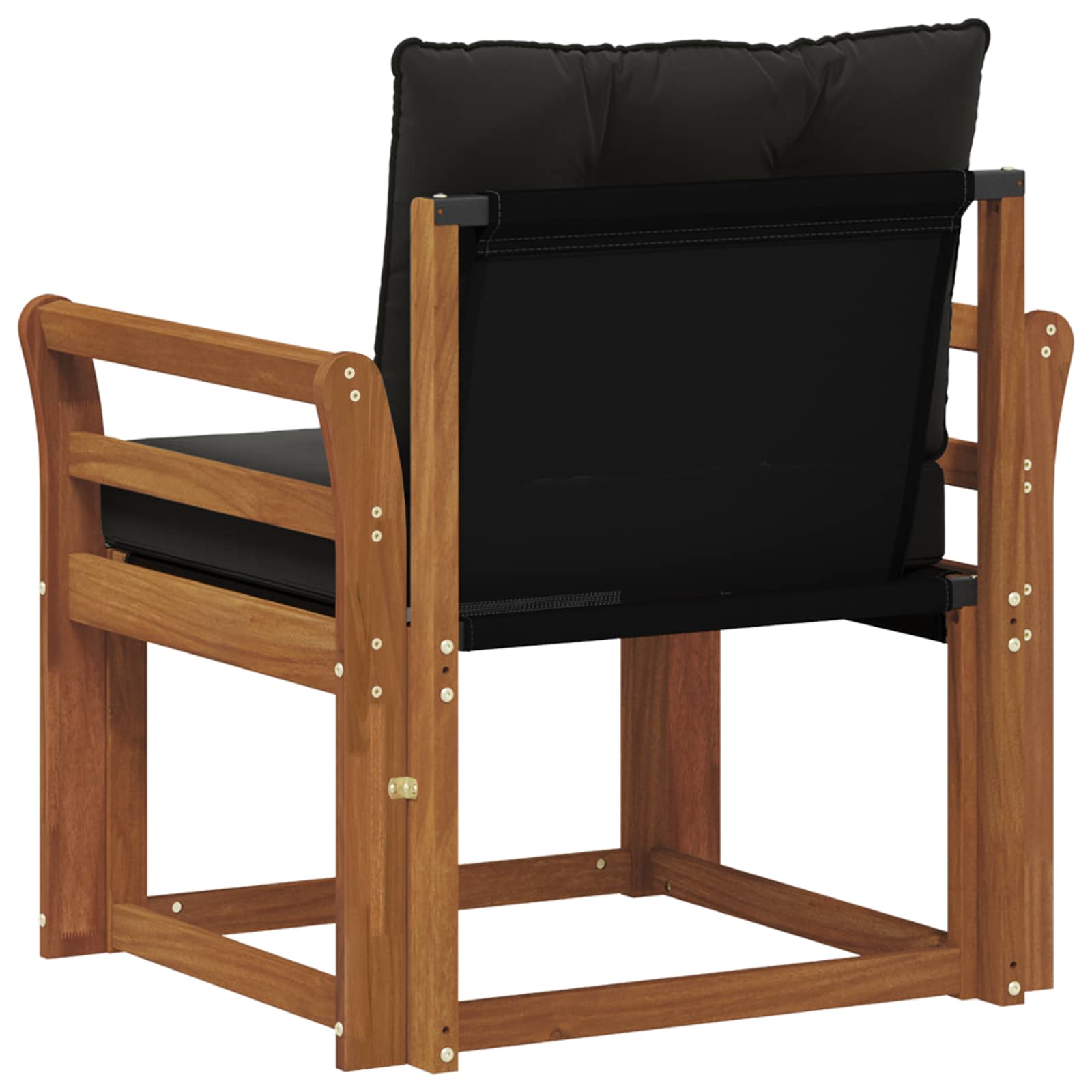 2 Stuk Buiten bankenset Massief Acaciahout en Textilene Naturel image 7