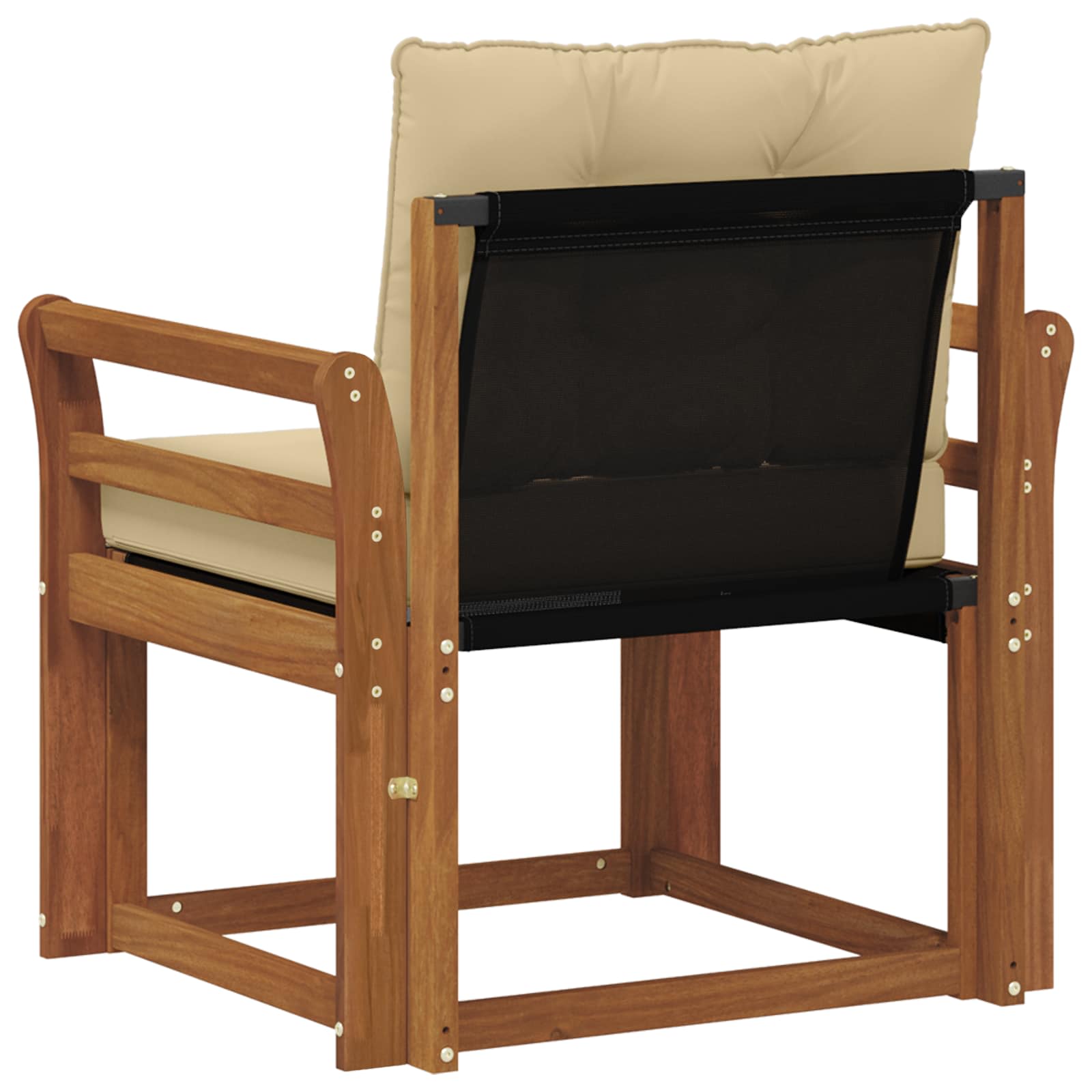 Tuinbank Massief Acaciahout en Textilene Naturel image 7